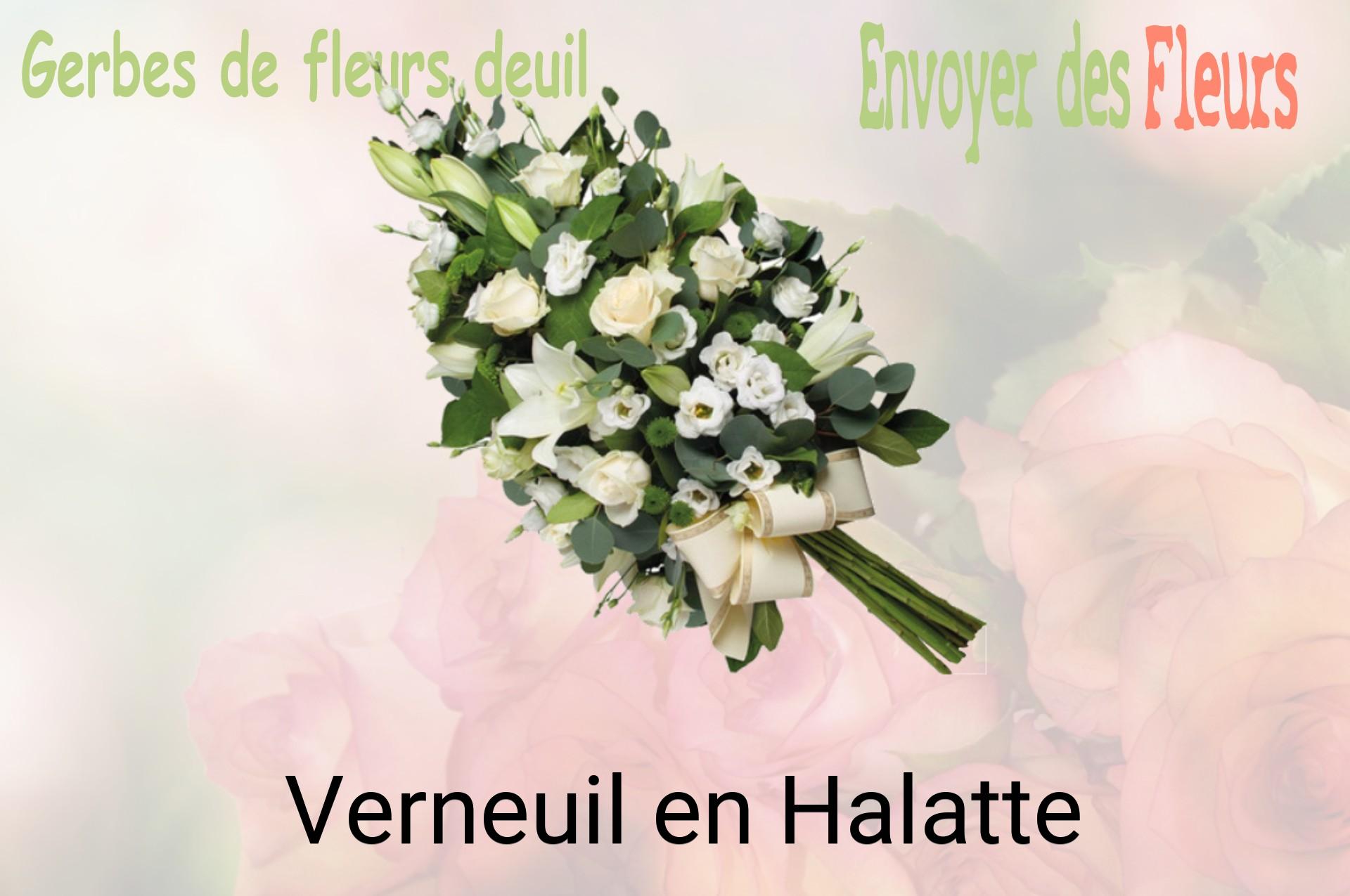 Gerbe de fleurs de deuil livrée à Verneuil-en-Halatte